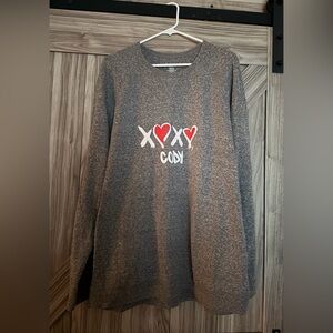 Peloton Heather Gray XOXO Cody Series Sweatshirt
